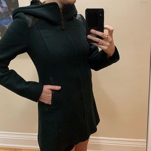 Mackage wool coat with leather detail